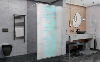 Душевая перегородка AvaCan LC 110 MT хром